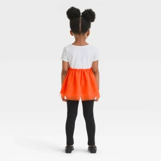 Toddler Girls' Cat Short Sleeve Top & Tulle Set - Cat & Jack&trade; Cream image {1}