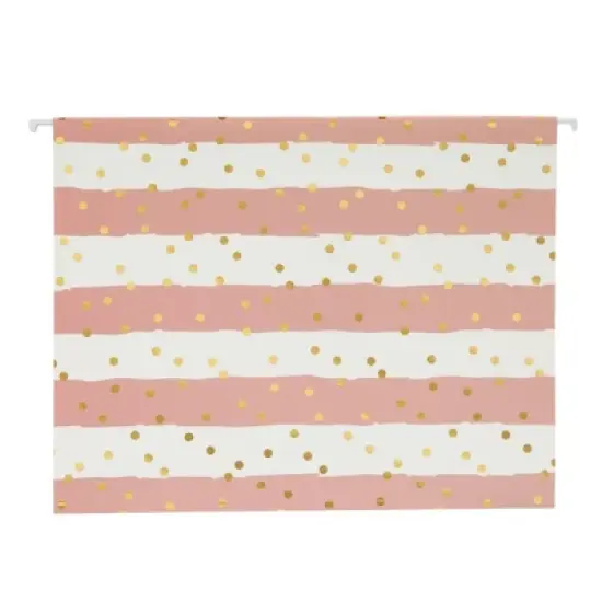Paper Junkie 12 Pack Striped Decorative Hanging File Folders with 1/5 Tab, Gold Foil Dots, 3 Colors, 11.75 x 9 In image {7}