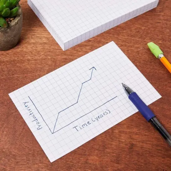 Stockroom Plus 300 Pack Grid Index Cards for Classroom Supplies (4 x 6 In) image {1}