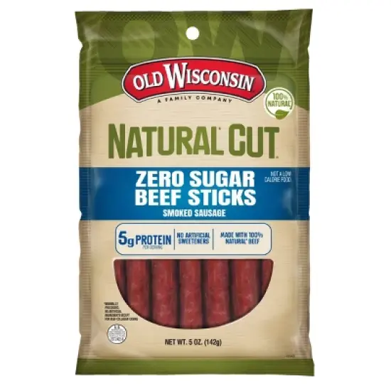 Old Wisconsin Natural Cut Beef Meat Sticks - 5oz image {3}