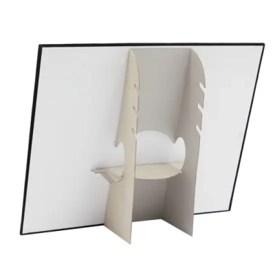 Genie Crafts Genie Crafts 2-Pack Jewelry Display for Selling - Velvet Necklace Holder Stand, Organizer for Retail (17 Hooks, Black) image {3}