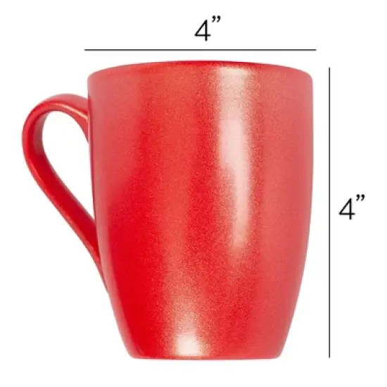 Elanze Designs I Smell Snow Crimson Red 10 ounce New Bone China Coffee Cup Mug image {3}
