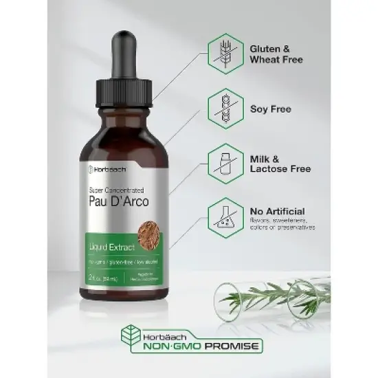 Horbaach Pau D'Arco Liquid Extract | 2 fl oz image {3}