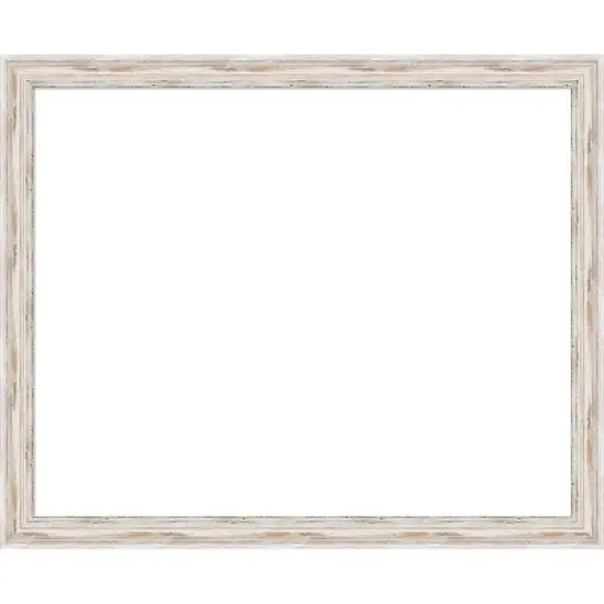 Amanti Art Alexandria White Wash Narrow Framed Dry Erase Magnetic Board image {15}