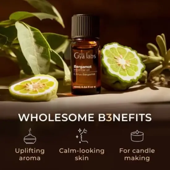 Bergamot Essential Oil 0.34 Fl Oz  -Gya Labs Bergamot Oil image {4}