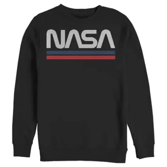 Men's NASA Stripe Minimal Logo Vintage Sweatshirt image {3}