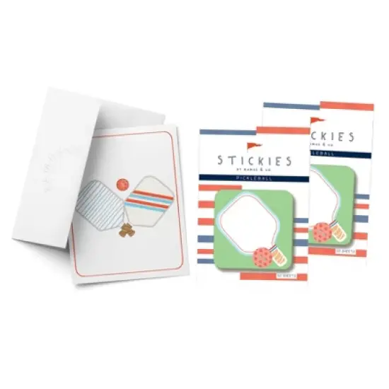 Whale Stickies 3" x 3" 50-Sheet Sticky Notes (2-Pack) & Love Note Whale Greeting Card Combo by Ramus & Co image {2}