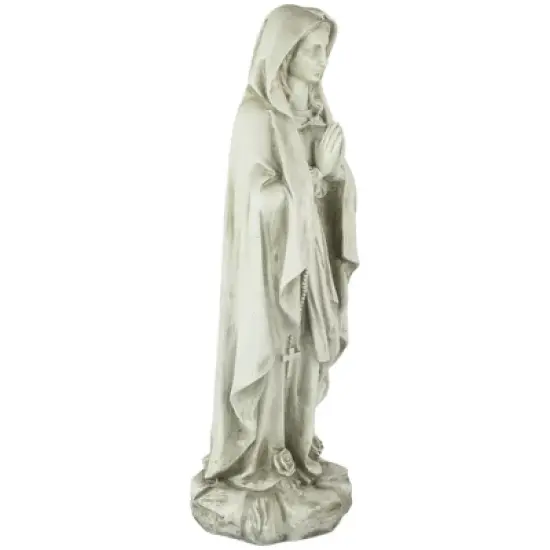 Northlight 27.75" Praying Religious Virgin Mary Outdoor Patio Garden Statue - Ivory image {2}