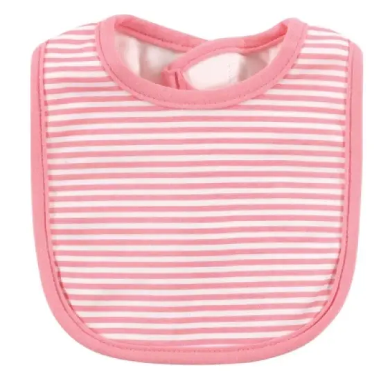 Hudson Baby Infant Girl Cotton Bib and Headband Set 5pk, Miss Fox, One Size image {2}