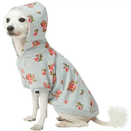Blueberry Pet Spring Scent Inspired Flower Pullover Dog Hooded Sweatshirt image {5}