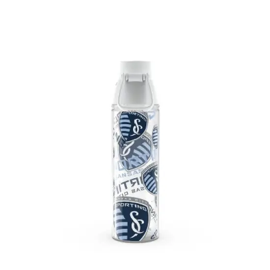 MLS Sporting KC All Over Venture Water Bottle - 24oz: Portable Plastic Drinkware image {1}