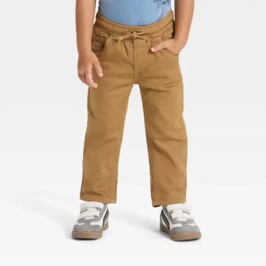 Toddler Boys' Straight Fit Denim Pants - Cat & Jack&trade; Khaki image {3}