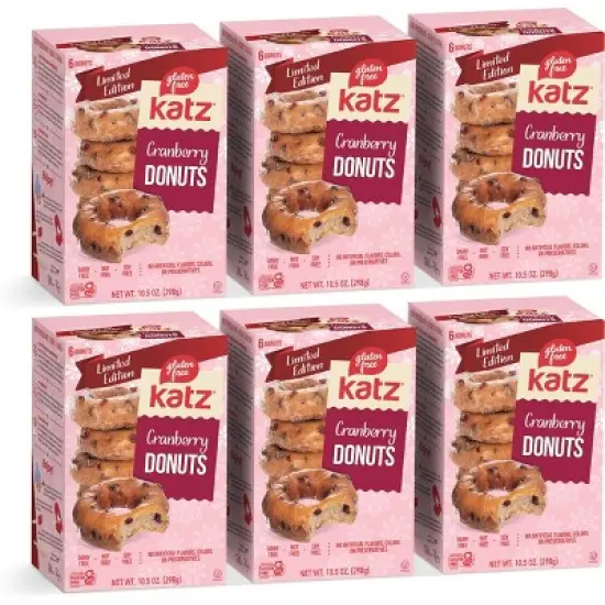Katz Gluten Free Cranberry Donuts - 6 Pack image {3}