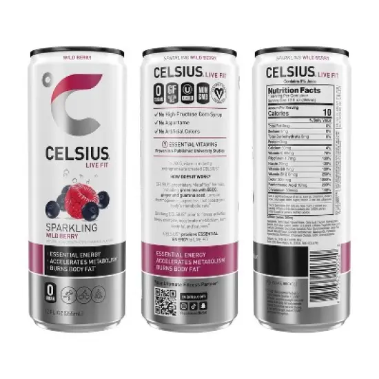 CELSIUS Sparkling Original Variety Pack Functional Energy Drink - 12pk/12 fl oz Cans image {3}