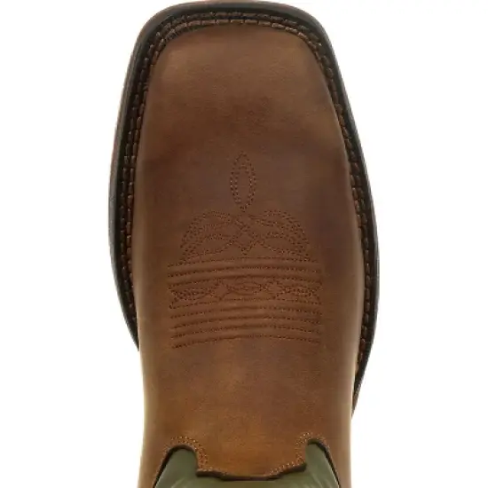 Men's Brown Rebel by Durango Coffee & Cactus Pull-On Western Boot Size 8.5 image {5}