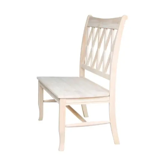 Double X - Back Bench - Unfinished - International Concepts image {3}