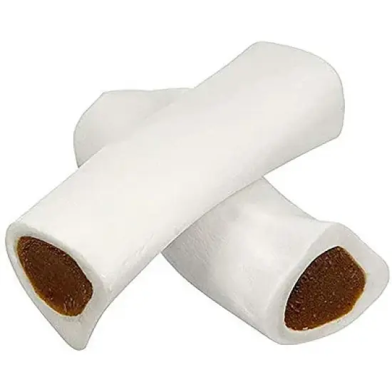 Pawstruck Large Filled Dog Bones Made in USA Stuffed Bulk 6" Femur Dog Dental Treats & Chews, American Made image {7}