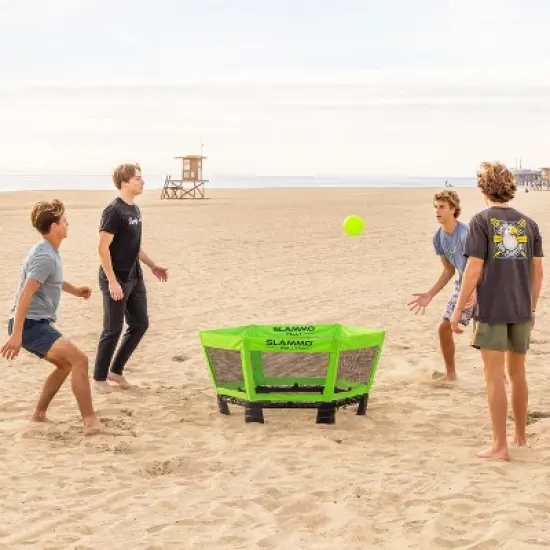 GoSports Slammo Rally Game Set - Roundnet with Longer Rallies - Green image {1}