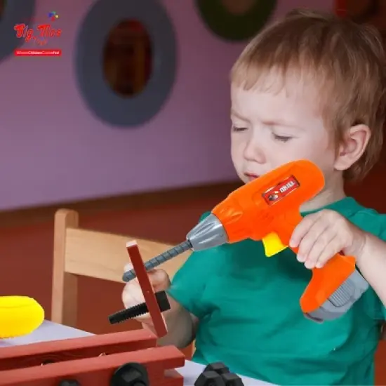 Big Mo's Toys Pretend Tool Box - 46 Piece Set image {3}