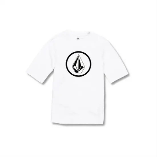 Volcom Toddler Boys Lido Solid Lycra Short Sleeve Rashguard 50+ Uv Protection image {2}