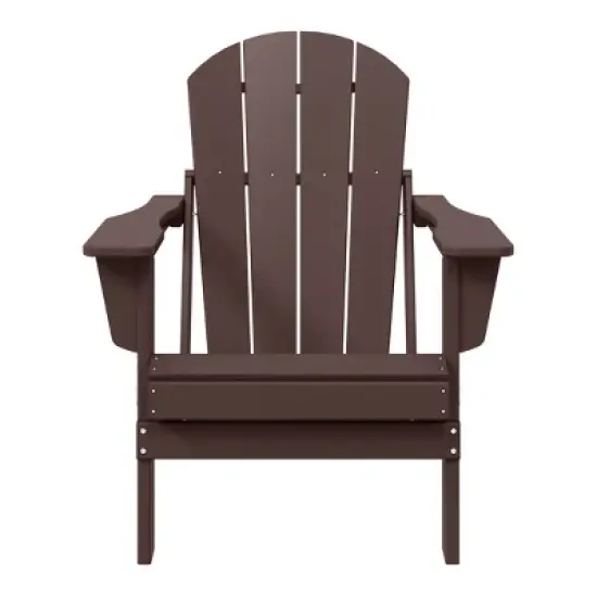 WestinTrends Malibu HDPE Outdoor Patio Folding Poly Adirondack Chair image {17}
