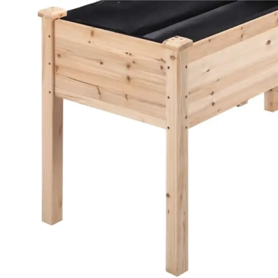 Yaheetech Fir Wood Garden Bed Planter Raised Bed image {6}