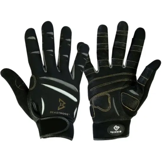 Bionic Women's BeastMode Full Finger Fitness Gloves - Black image {4}