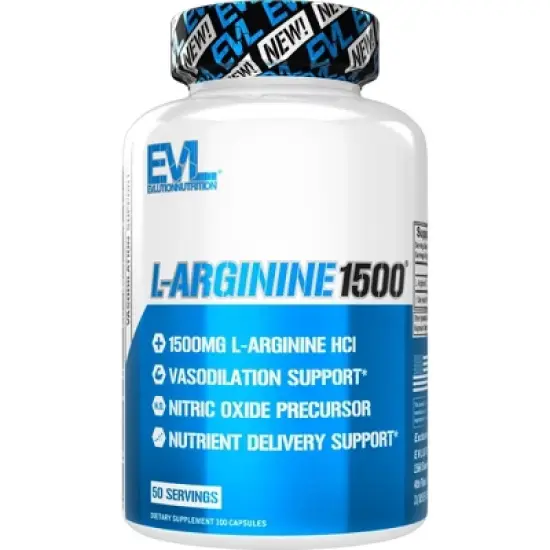 Evlution Nutrition L-Arginine1500 - Vasoldilation Support - 50 Servings image {4}