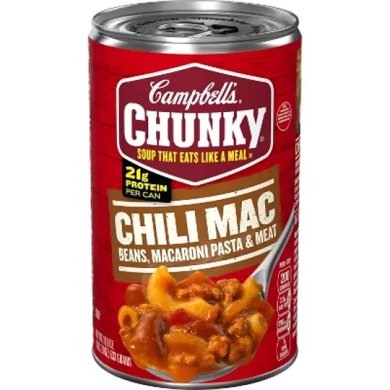 Campbell's Chunky Chili Mac Soup - 18.8oz image {12}