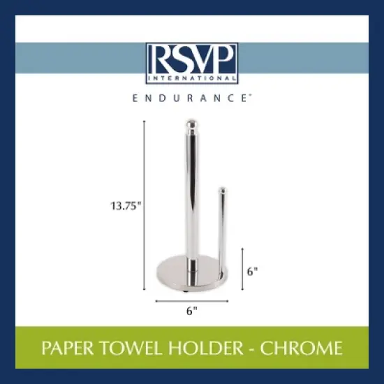 Rsvp Paper Towel Holder - Stainless Steel image {8}