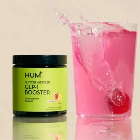 HUM Nutrition Flatter Me Fiber GLP-1 Booster Dietary Supplements - 4oz image {3}