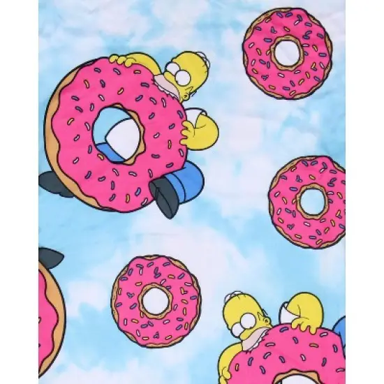 The Simpsons Homer Simpson Tie Dye Sprinkles Donuts Lounge Pajama Pants For Men image {4}