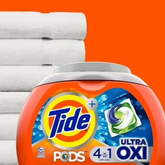 Tide Pods Ultra Oxi Laundry Detergent Pacs image {5}