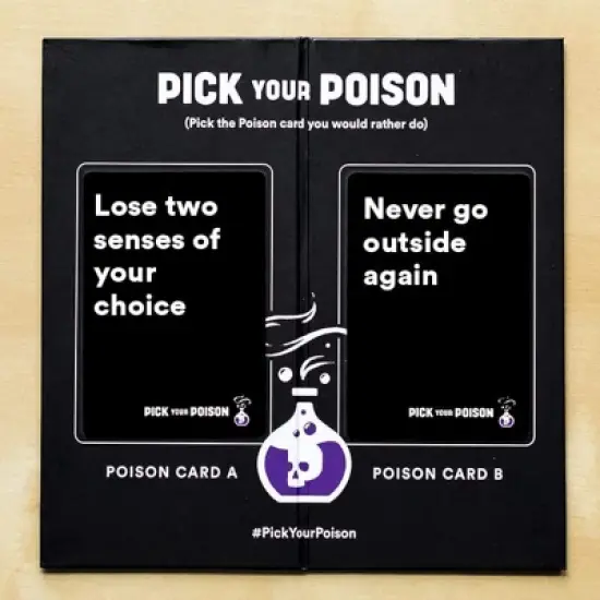 Pick Your Poison Card Game: The "What Would You Rather Do?" Party Game for All Ages - Family Edition + Expansion Pack Set image {2}