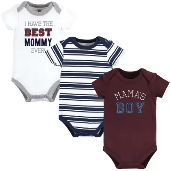 Hudson Baby Infant Boy Cotton Bodysuits, Mamas Boy image {6}