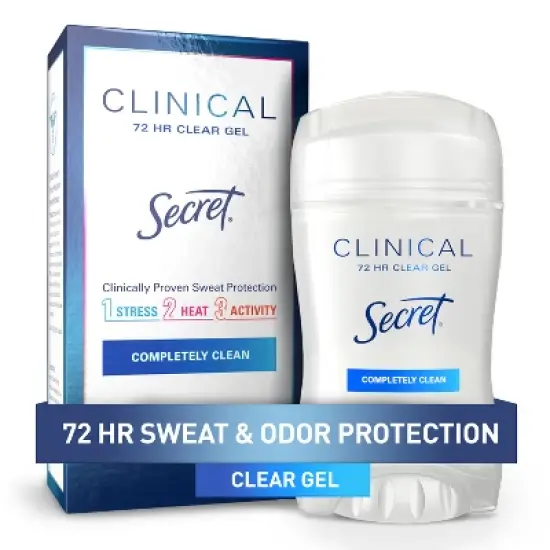 Secret Clinical Strength Antiperspirant & Deodorant Clear Gel - Completely Clean - 1.6oz image {11}