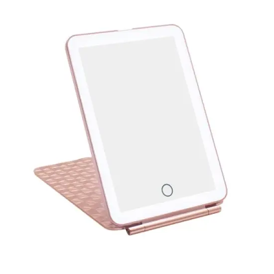 Impressions Vanity Fleur Touch Pad Mini Tri-Tone LED Makeup Mirror image {16}