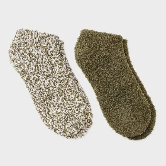 Women's Marled 2pk Cozy Low Cut Socks - Auden&trade; 4-10 image {3}