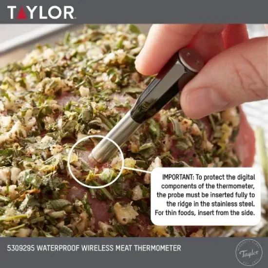 Taylor Bluetooth App Wireless Digital Cooking Kitchen Meat Thermometer: Stainless Steel Probe, Smartphone Controlled,&nbsp;SMARTTHERMO App image {11}