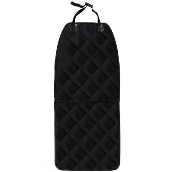 Costway Waterproof Pet Front Seat Cover For Cars Nonslip Rubber Backing w/ Anchor Black image {7}