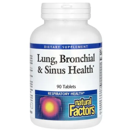 Natural Factors Lung, Bronchial & Sinus Health, 90 Tablets image {4}