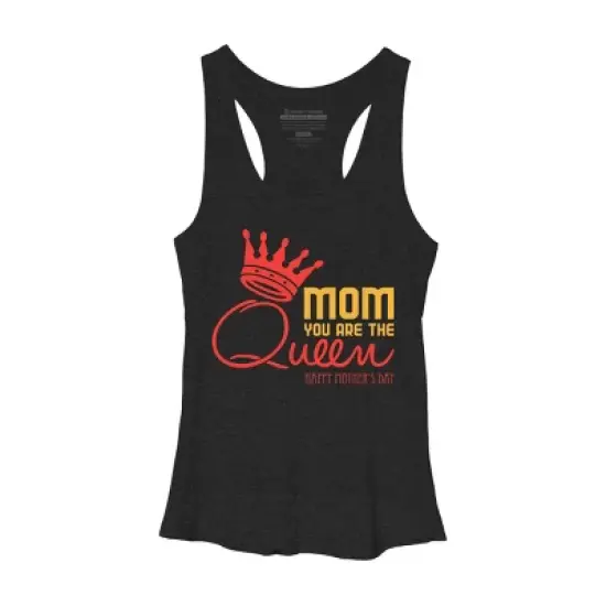 Women's Design By Humans Mother's Day Mom You Are The Queen By tmsarts Racerback Tank Top image {6}