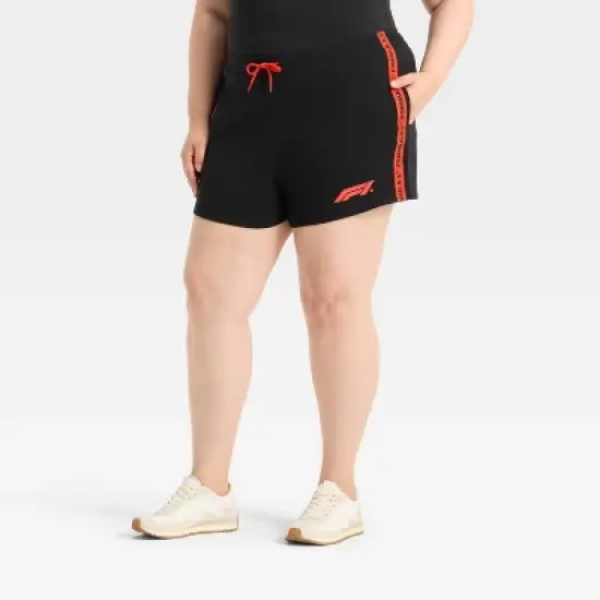 Women's Formula 1 Graphic Shorts - Black/Red image {4}