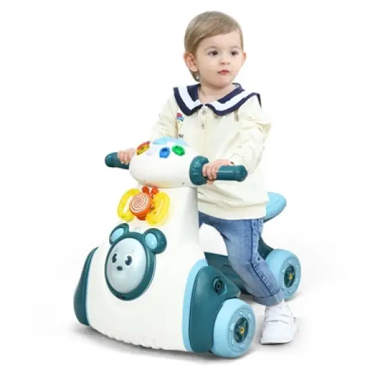 Costway Baby Balance Bike Musical Ride Toy w/ Sensing Function & Light Toddler Walker image {5}