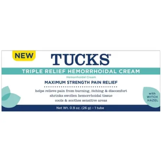 Tucks Triple Relief Hemorrhoid Treatment Cream - 0.9oz image {2}