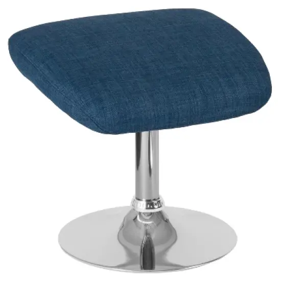 Flash Furniture Egg Series Ottoman Footrest with Chrome Base image {4}