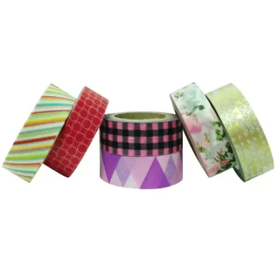 Wrapables Japanese Washi Masking Tape, Christmas Collection (Set of 6) image {8}