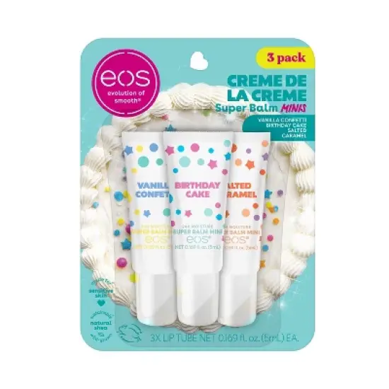 eos 24H Moisture Super Balm Minis - Cr&egrave;me de la Cr&egrave;me - 0.507 fl oz/3pk image {9}