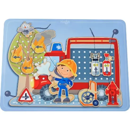 HABA Fire Engine Rescue Themed Threading Game image {7}