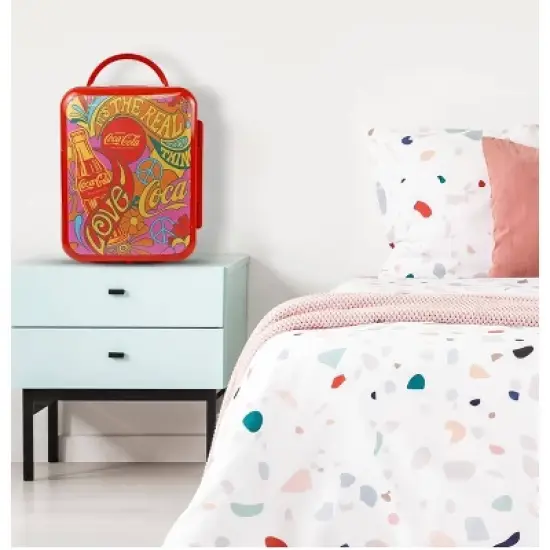 Coca-Cola Peace 1971 Series 4L Cooler/Warmer 12V DC 110V AC Mini Fridge image {3}